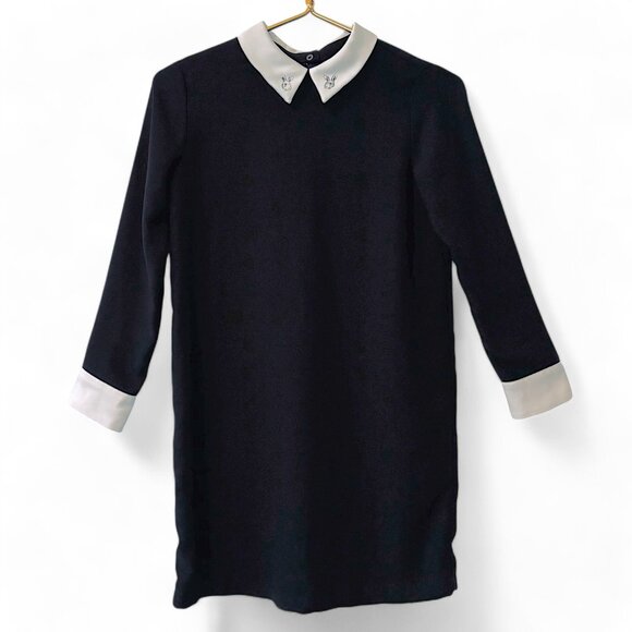 NWOT! Victoria Beckham x Target Bunny Collar Shift Dress - Picture 2 of 6